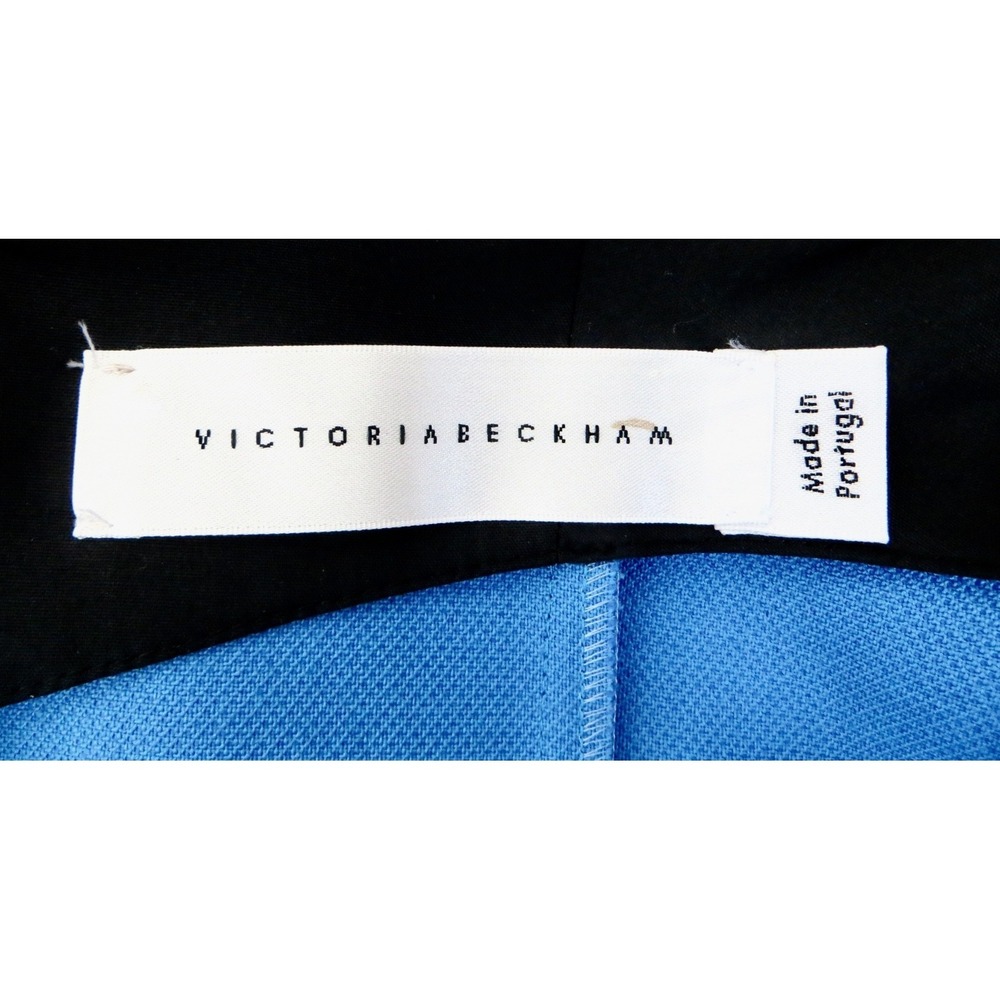NEW! Victoria Beckham Wool Blend Bodycon Midi Dress Royal Blue SZ 4 - Picture 7 of 9